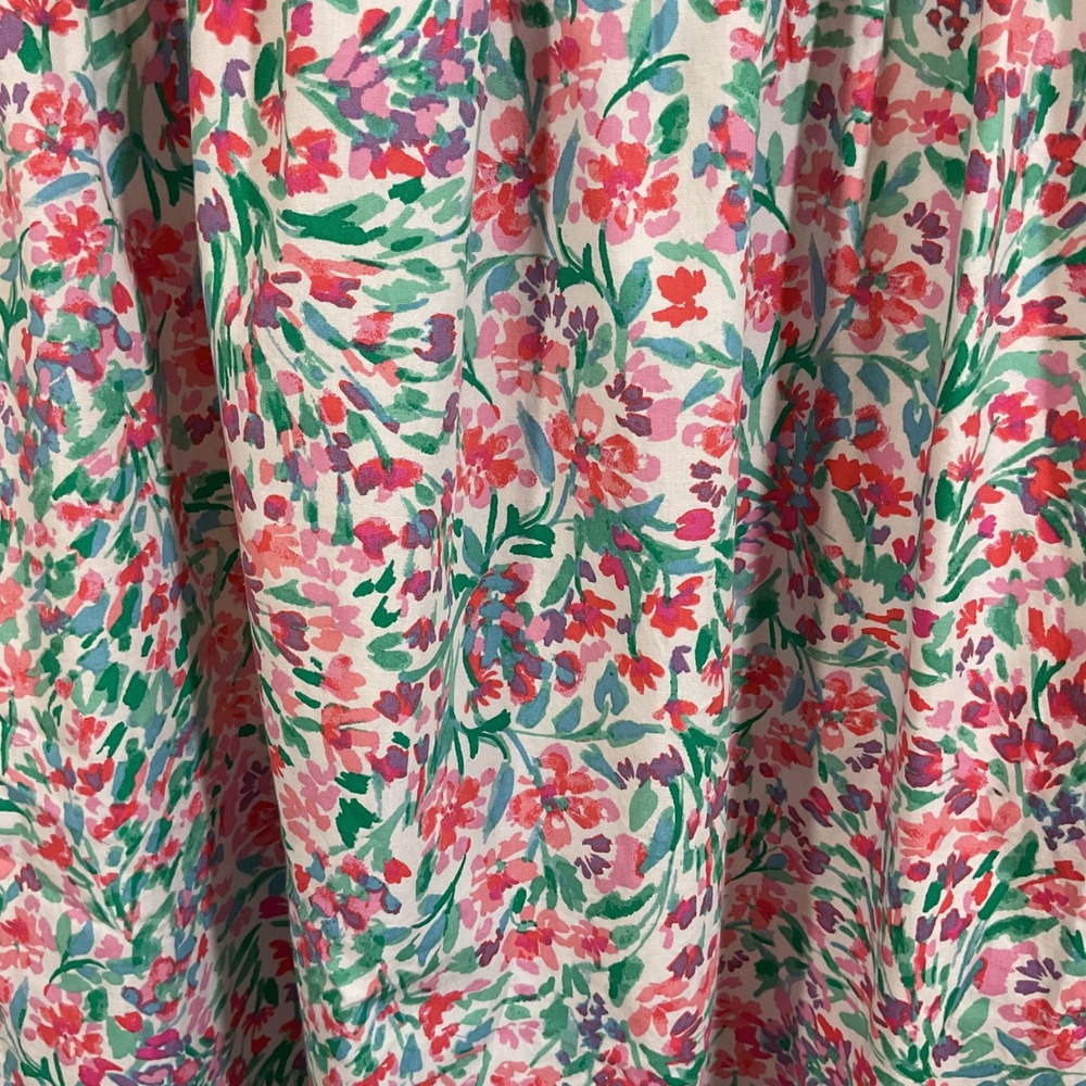 J.Crew Floral Flutter Sleeve Midi Dress Women 4 Square Neck Cottagecore Feminine - Picture 9 of 16
